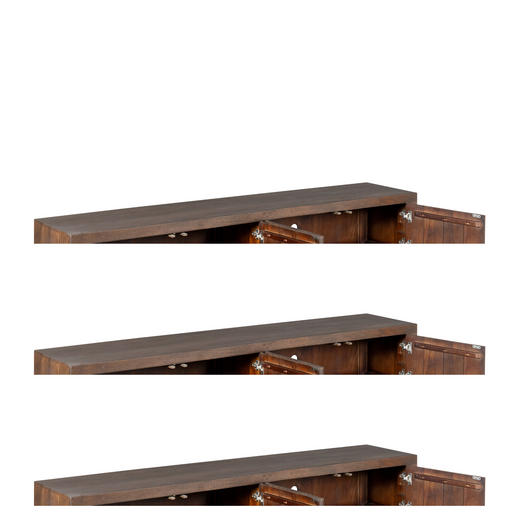 STARFURN TV-meubel Tv meubel Brussel Bruin 200 cm 200x42x46 cm-TV-meubels-Starfurn