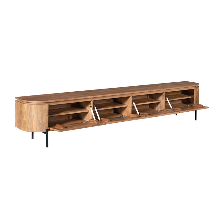STARFURN TV-meubel Tv meubel Excellent Naturel 200 cm 200x30x35 cm
