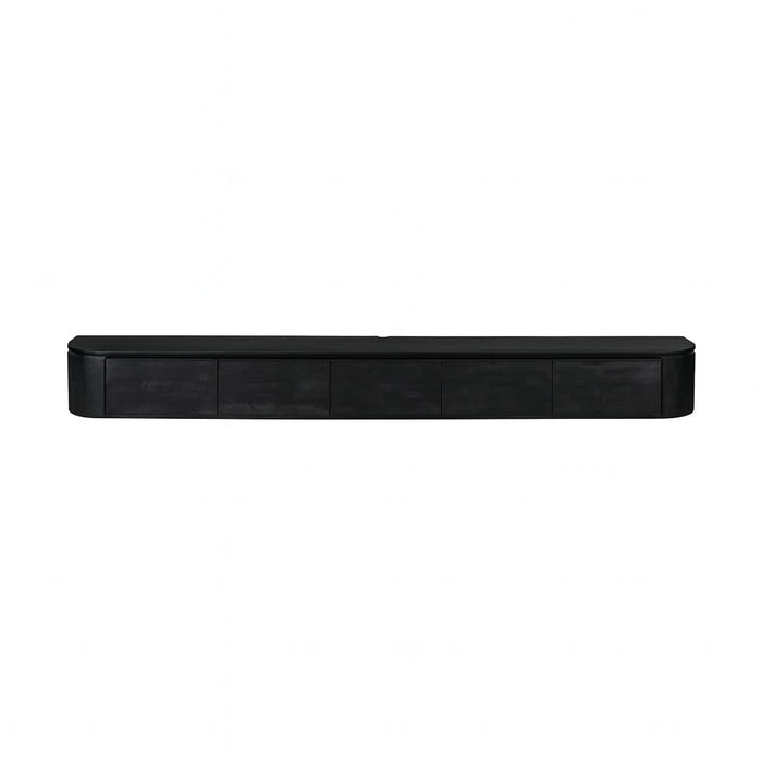 STARFURN TV-meubel Tv meubel Excellent Zwart 280 cm 280x30x35 cm-TV-meubels-Starfurn
