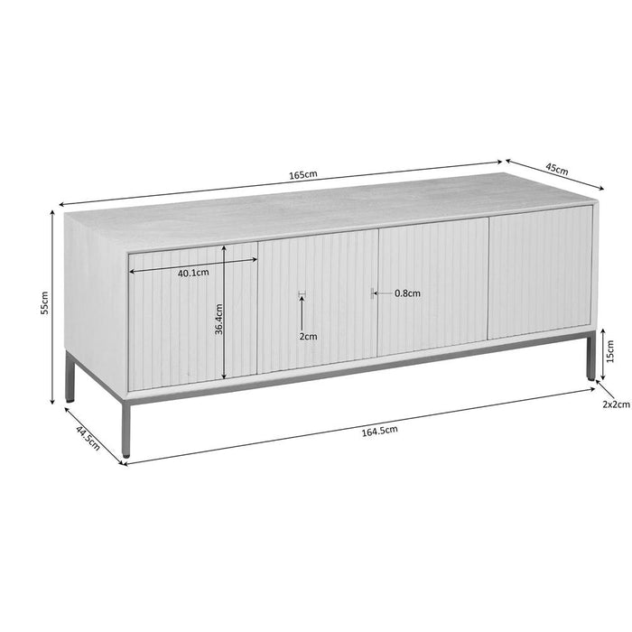 STARFURN TV-meubel Tv meubel Madison Naturel 165 cm 165x45x55 cm-TV-meubels-Starfurn