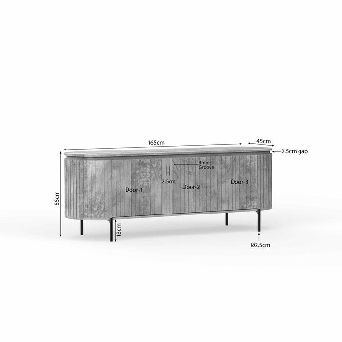 STARFURN TV-meubel Tv meubel Solana 165 cm Taupe 165x45x55 cm-TV-meubels-Starfurn