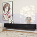 STARFURN TV-meubel Zwevend Tv meubel Vision Zwart 240 cm 240x30x35 cm-TV-meubels-Starfurn