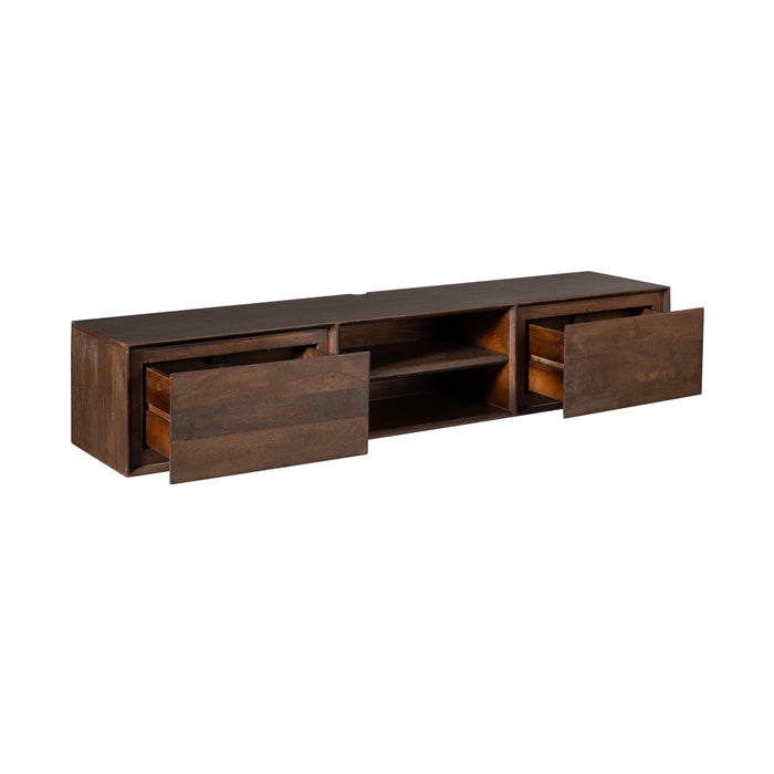STARFURN TV-meubel Zwevend tv meubel Ambiance Bruin 160 cm 160x30x35 cm