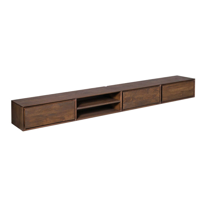 STARFURN TV-meubel Zwevend tv meubel Ambiance Bruin 240 cm 240x30x35 cm