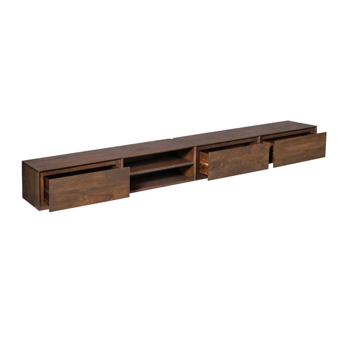 STARFURN TV-meubel Zwevend tv meubel Ambiance Bruin 240 cm 240x30x35 cm
