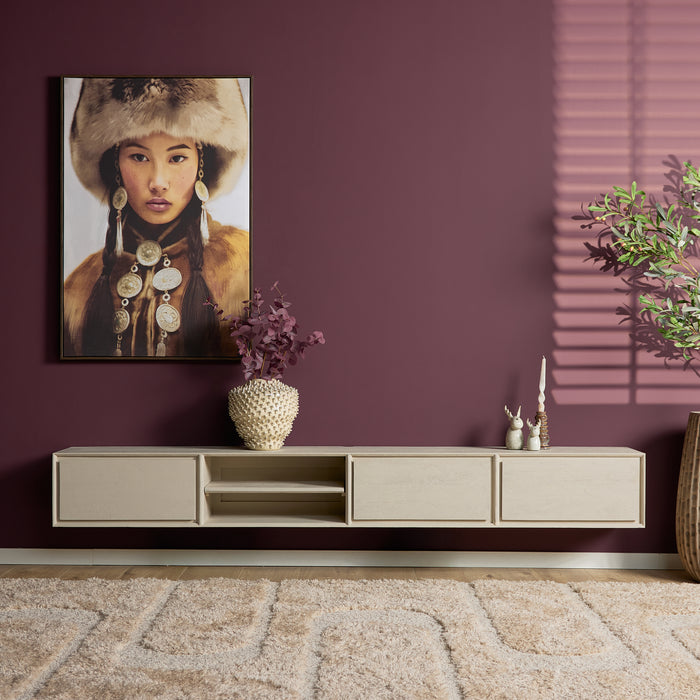 STARFURN TV-meubel Zwevend tv meubel Ambiance Naturel 120 cm 120x30x35 cm