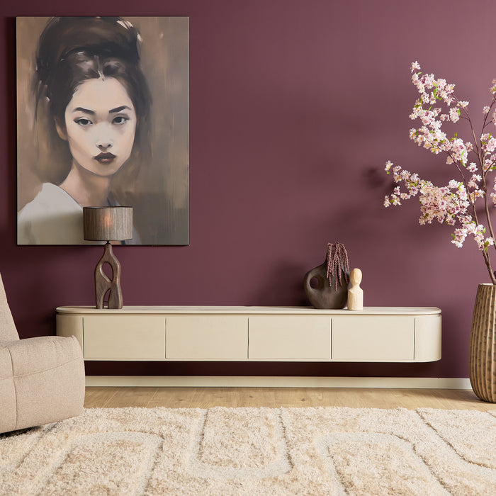 STARFURN TV-meubel Zwevend tv meubel Ambiance Naturel 120 cm 120x30x35 cm