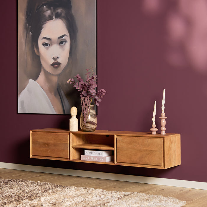 STARFURN TV-meubel Zwevend tv meubel Ambiance Naturel 120 cm 120x30x35 cm