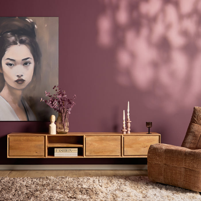 STARFURN TV-meubel Zwevend tv meubel Ambiance Naturel 120 cm 120x30x35 cm