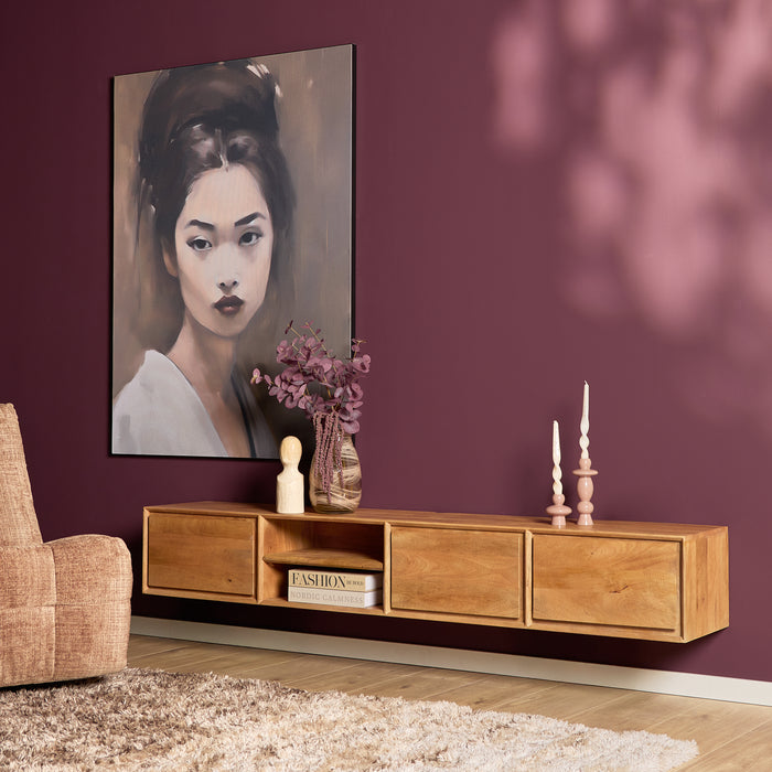 STARFURN TV-meubel Zwevend tv meubel Ambiance Naturel 120 cm 120x30x35 cm