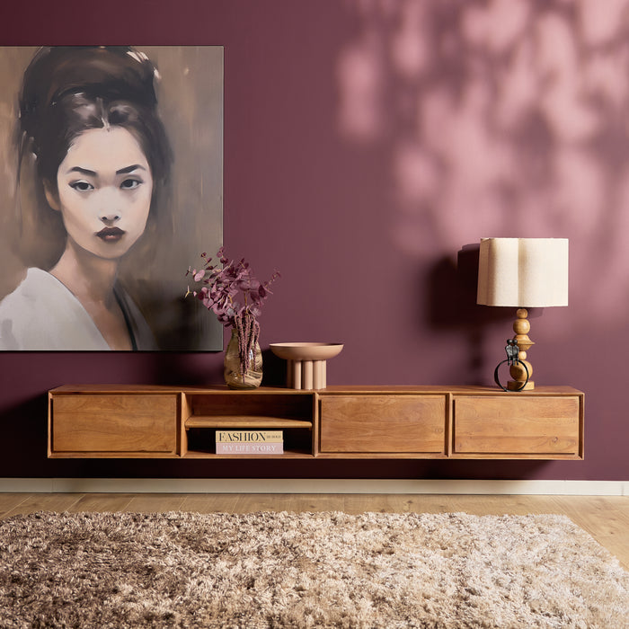STARFURN TV-meubel Zwevend tv meubel Ambiance Naturel 120 cm 120x30x35 cm