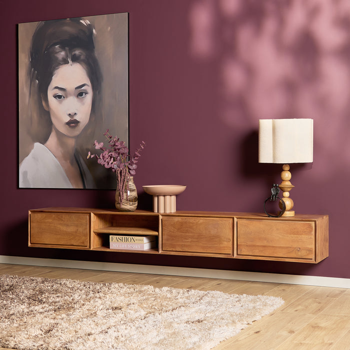 STARFURN TV-meubel Zwevend tv meubel Ambiance Naturel 120 cm 120x30x35 cm
