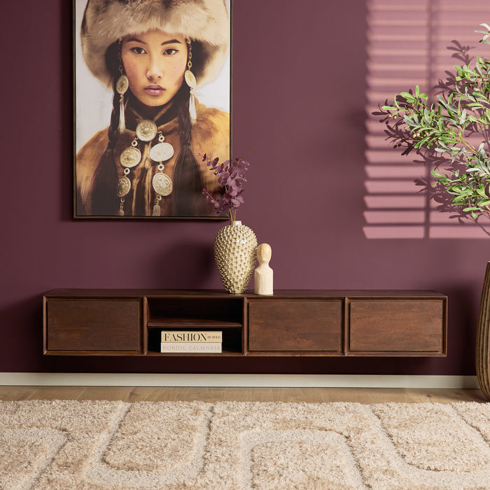 STARFURN TV-meubel Zwevend tv meubel Ambiance Naturel 120 cm 120x30x35 cm