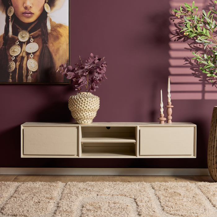 STARFURN TV-meubel Zwevend tv meubel Ambiance Naturel 120 cm 120x30x35 cm