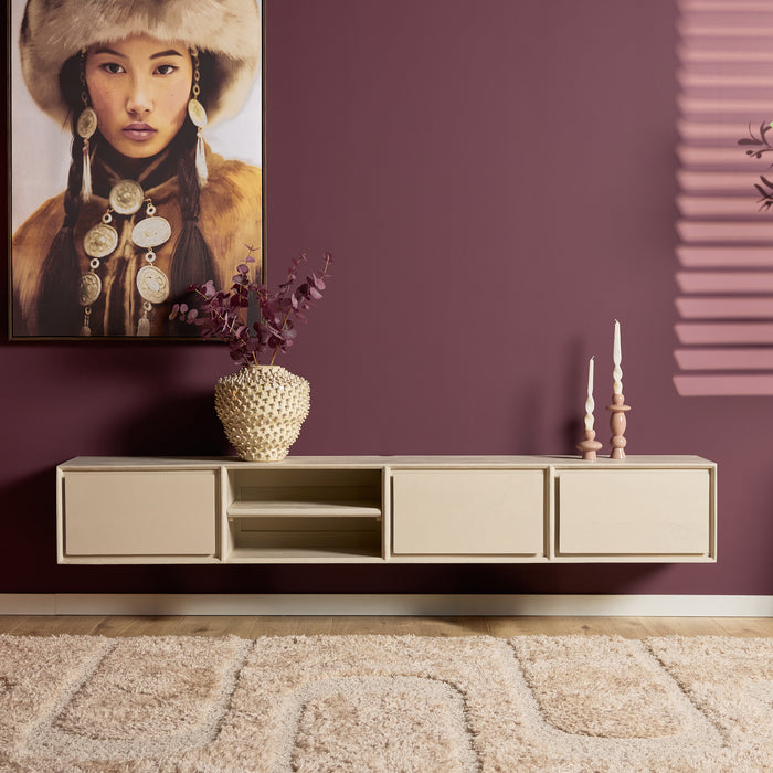 STARFURN TV-meubel Zwevend tv meubel Ambiance Naturel 120 cm 120x30x35 cm