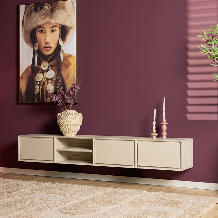 STARFURN TV-meubel Zwevend tv meubel Ambiance Naturel 120 cm 120x30x35 cm