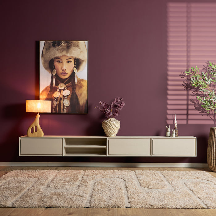 STARFURN TV-meubel Zwevend tv meubel Ambiance Naturel 120 cm 120x30x35 cm