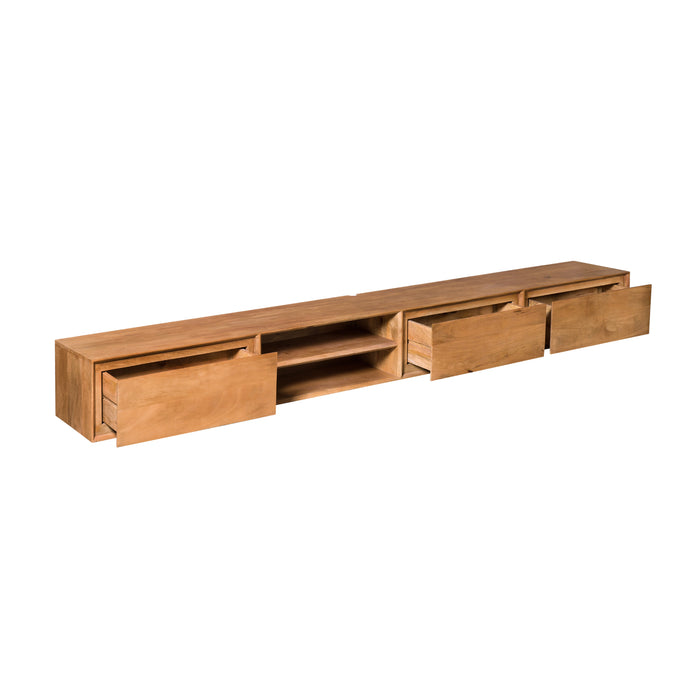 STARFURN TV-meubel Zwevend tv meubel Ambiance Naturel 240 cm 240x30x35 cm