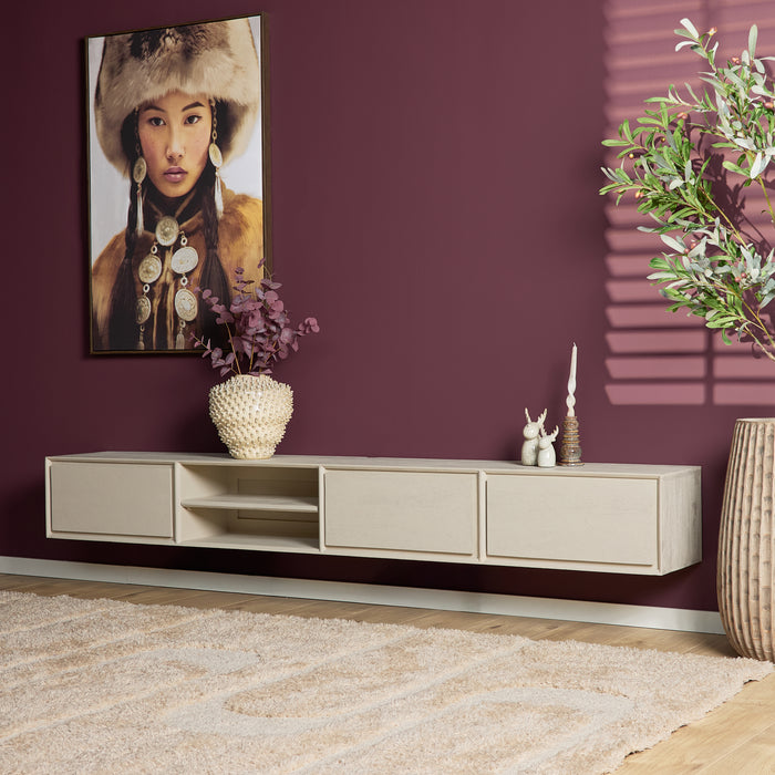 STARFURN TV-meubel Zwevend tv meubel Ambiance Zand 240 cm 240x30x35 cm