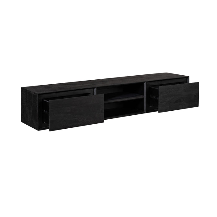 STARFURN TV-meubel Zwevend tv meubel Ambiance Zwart 160 cm 160x30x35 cm