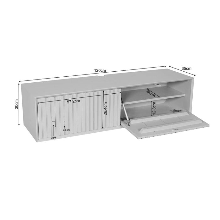 STARFURN TV-meubel Zwevend tv meubel Madison Bruin 120 cm 120x35x30 cm-TV-meubels-Starfurn