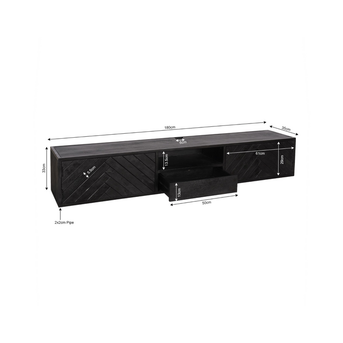 Floating TV unit New York - 180 cm