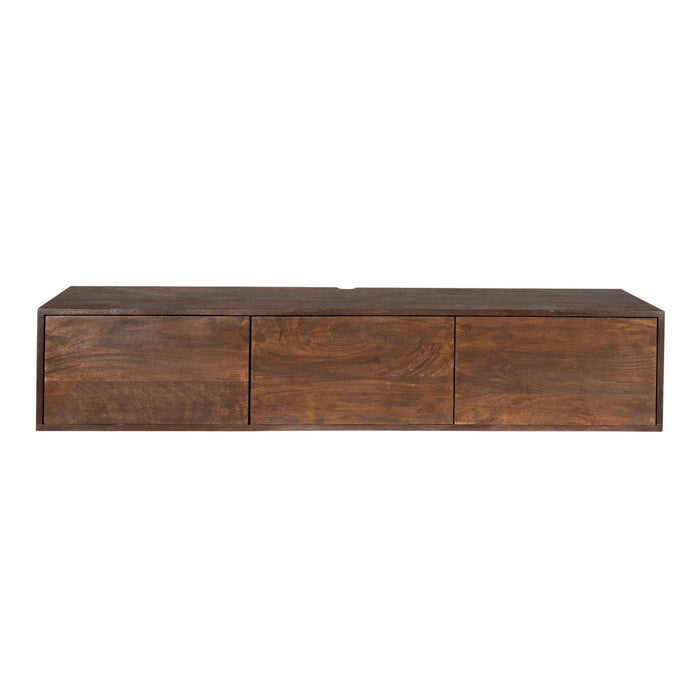 Schwebendes TV-Möbel Vision Braun - 160 cm