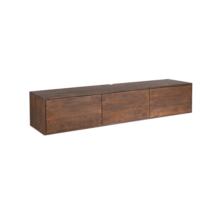 Schwebendes TV-Möbel Vision Braun - 160 cm
