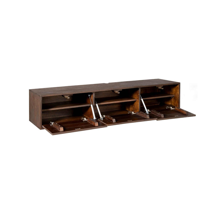 Schwebendes TV-Möbel Vision Braun - 160 cm