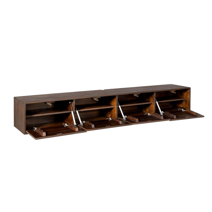 STARFURN TV-meubel Zwevend tv meubel Vision Bruin 200 cm 200x30x35 cm