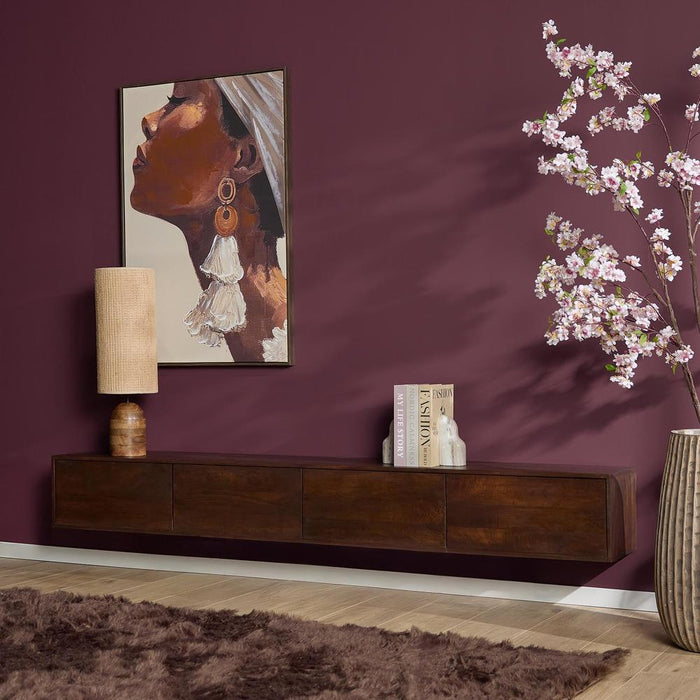 STARFURN TV-meubel Zwevend tv meubel Vision Bruin 240 cm 240x30x35 cm-TV-meubels-Starfurn
