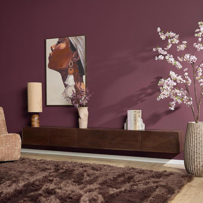 STARFURN TV-meubel Zwevend tv meubel Vision Bruin 280 cm 280x30x35 cm-TV-meubels-Starfurn
