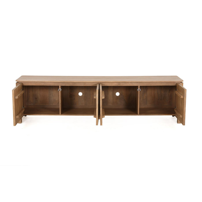 STARFURN Tv meubel Dallas Naturel Mangohout 210 cm-TV-meubels-Starfurn