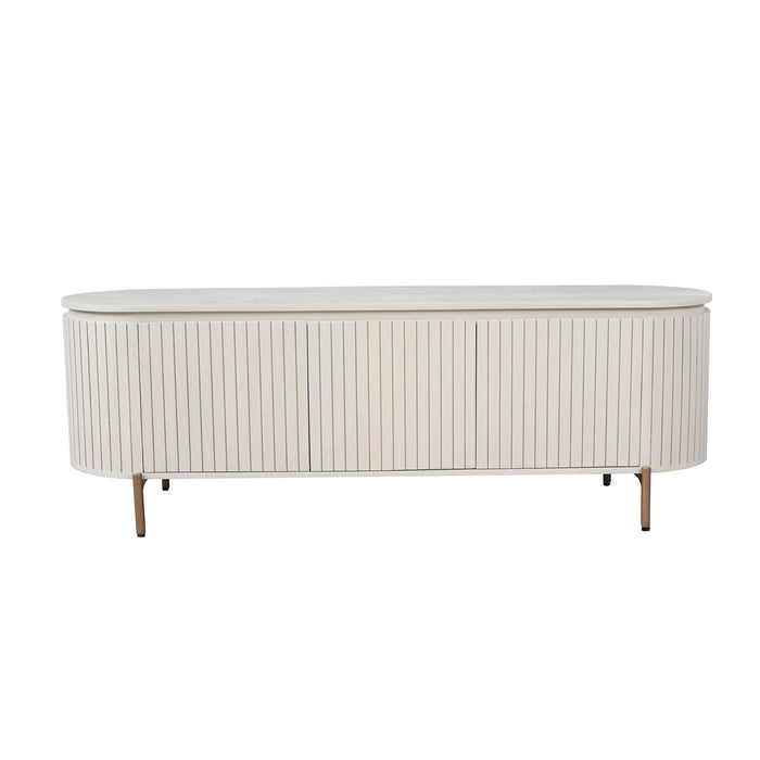 STARFURN Tv meubel Solana Zand Mangohout 165 cm-TV-meubels-Starfurn