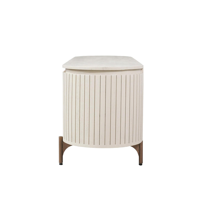 STARFURN Tv meubel Solana Zand Mangohout 210 cm-TV-meubels-Starfurn