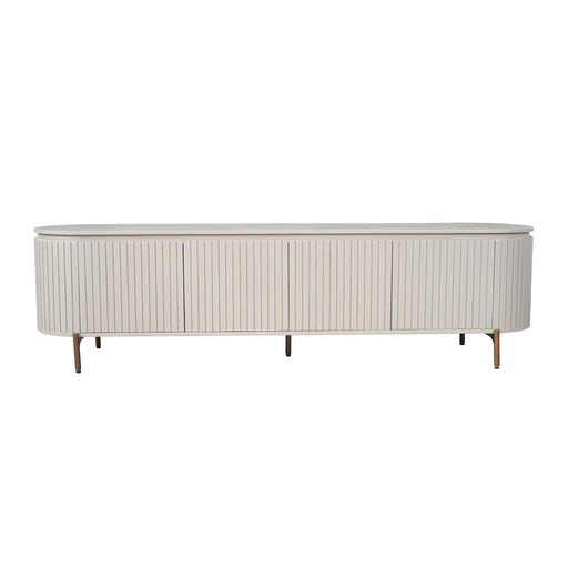 STARFURN Tv meubel Solana Zand Mangohout 210 cm-TV-meubels-Starfurn
