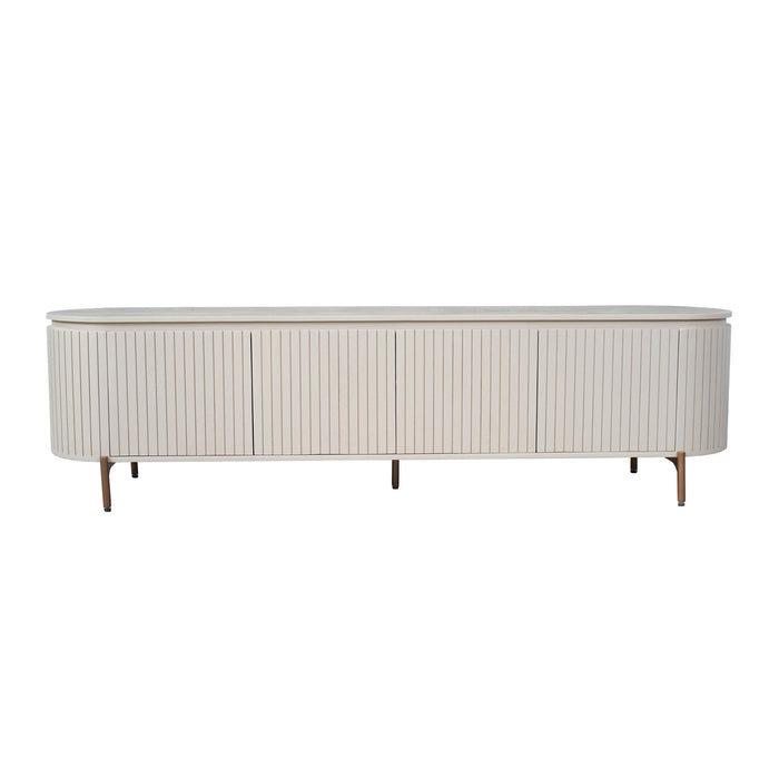 STARFURN Tv meubel Solana Zand Mangohout 210 cm-TV-meubels-Starfurn