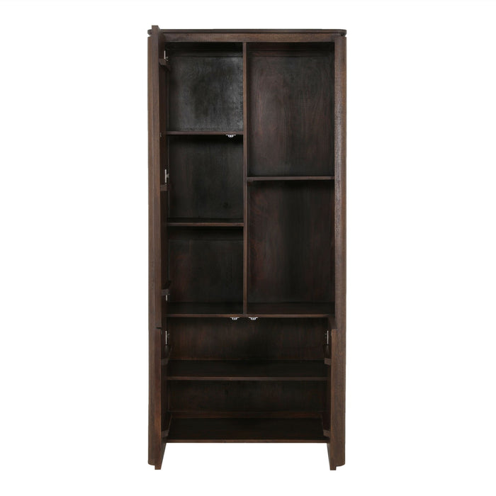 STARFURN Vakkenkast Dallas Bruin Mangohout 90 cm-Opbergkasten-Starfurn