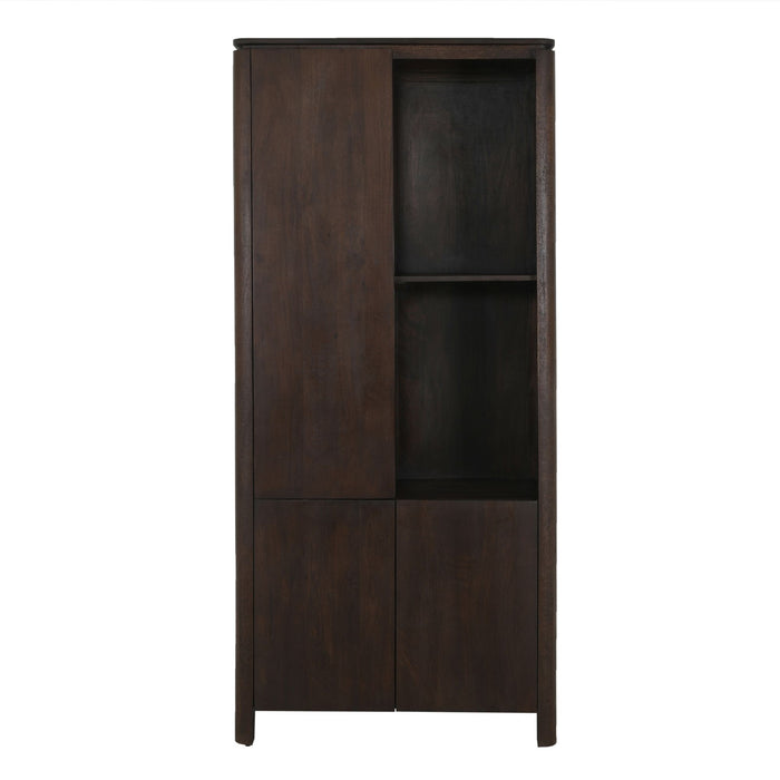 STARFURN Vakkenkast Dallas Bruin Mangohout 90 cm-Opbergkasten-Starfurn