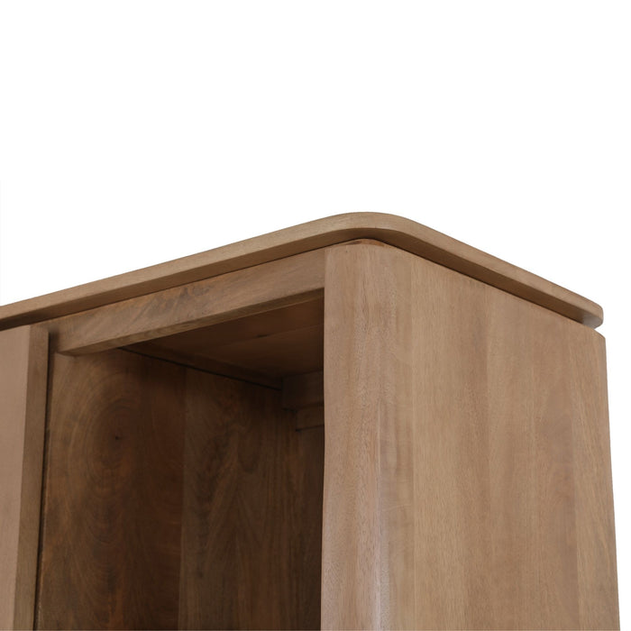 STARFURN Vakkenkast Dallas Naturel Mangohout 90 cm-Opbergkasten-Starfurn