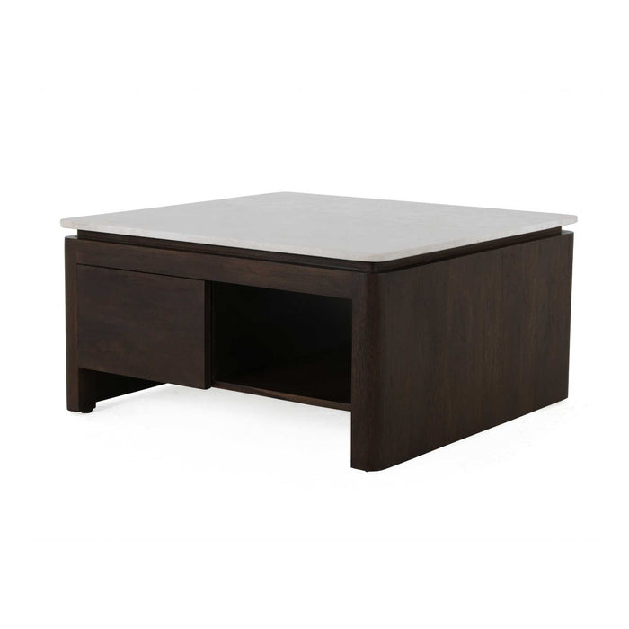 STARFURN Vierkante Salontafel Dallas Bruin Mangohout 80 cm-Salontafels-Starfurn