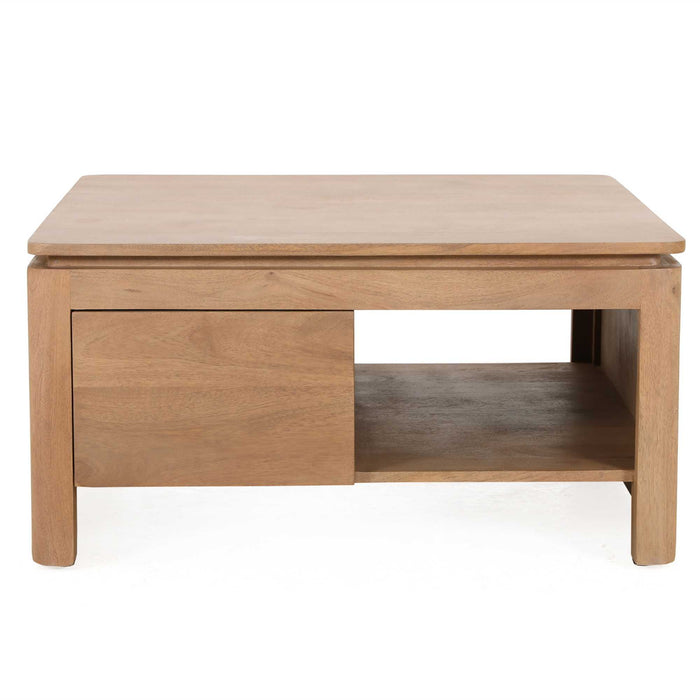 STARFURN Vierkante Salontafel Dallas Naturel Mangohout 80 cm-Salontafels-Starfurn