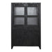 STARFURN Vitrinekast Boaz Zwart 115 cm 115x45x180 cm-Vitrinekasten-Starfurn