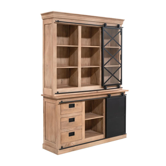 STARFURN Vitrinekast Fresno 160 cm 160x45x220 cm-Vitrinekasten-Starfurn