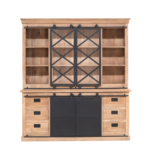 STARFURN Vitrinekast Fresno XXL 200 cm 200x45x220 cm-Vitrinekasten-Starfurn
