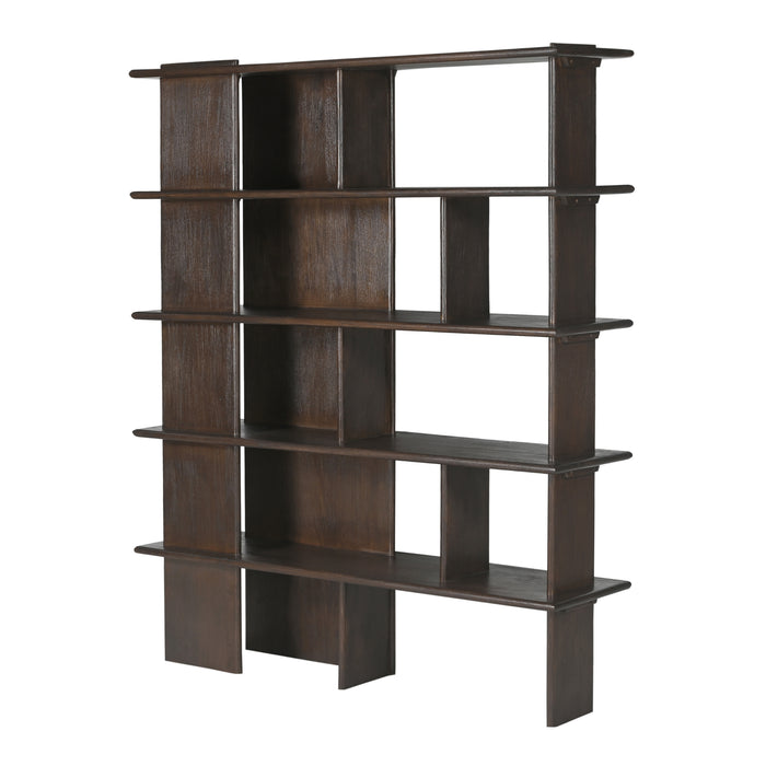 STARFURN Wandkast Lina Mangohout Bruin 150 cm-Boekenkasten-Starfurn