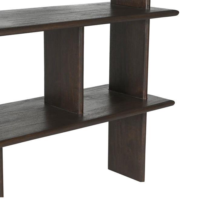 STARFURN Wandkast Lina Mangohout Bruin 150 cm-Boekenkasten-Starfurn