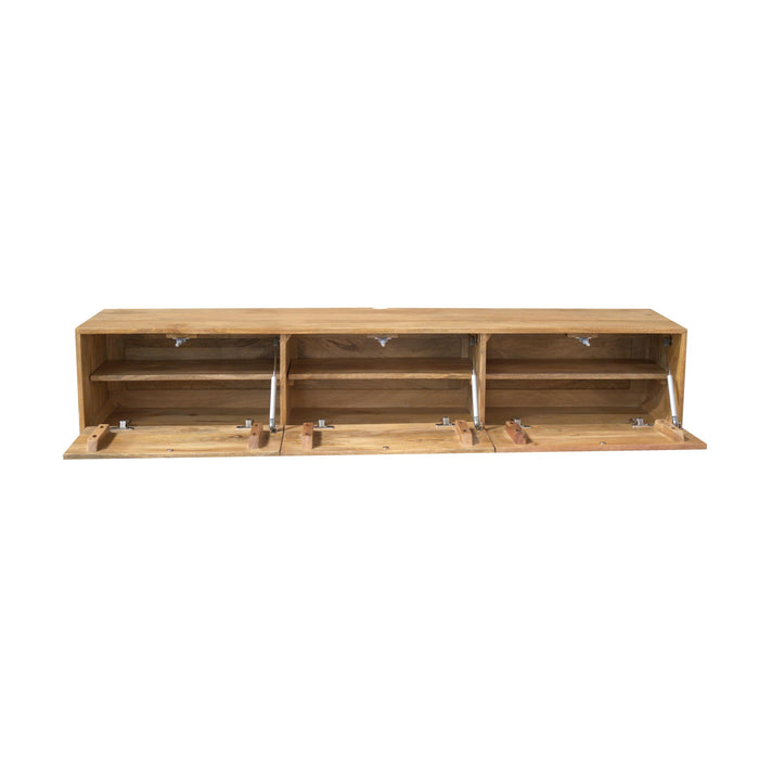 STARFURN Zwevend tv meubel Vision Licht mango | 160 cm-TV-meubels-Starfurn