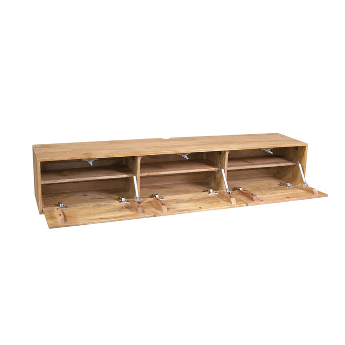 STARFURN Zwevend tv meubel Vision Licht mango | 160 cm-TV-meubels-Starfurn