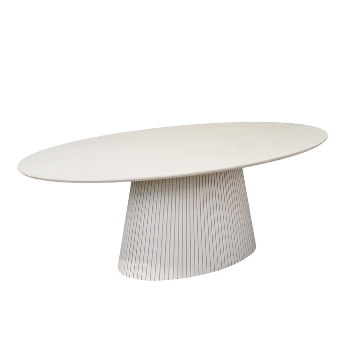 STARFURN Ovale eettafel Solana Zand Mangohout 210 cm